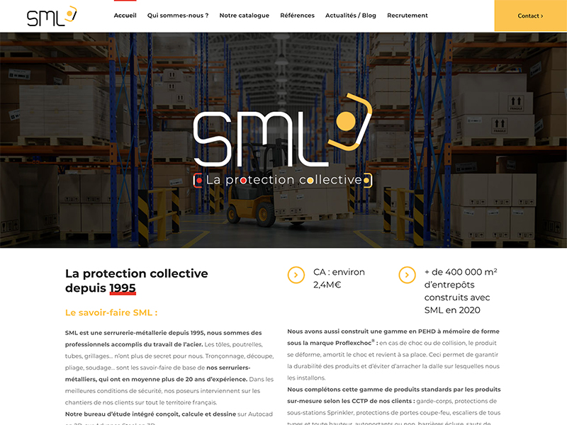 SML vous présente son nouveau site web.